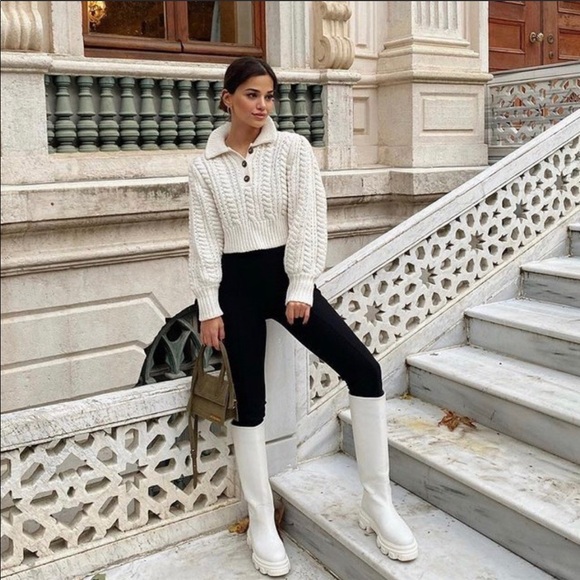 Zara Cable Knit Sweater - Picture 7 of 16